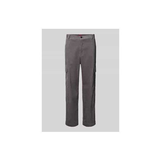 Spodnie sztruksowe o kroju regular fit z kieszeniami cargo model ‘Grady244’ ze sklepu Peek&Cloppenburg  w kategorii Spodnie męskie - zdjęcie 177844501