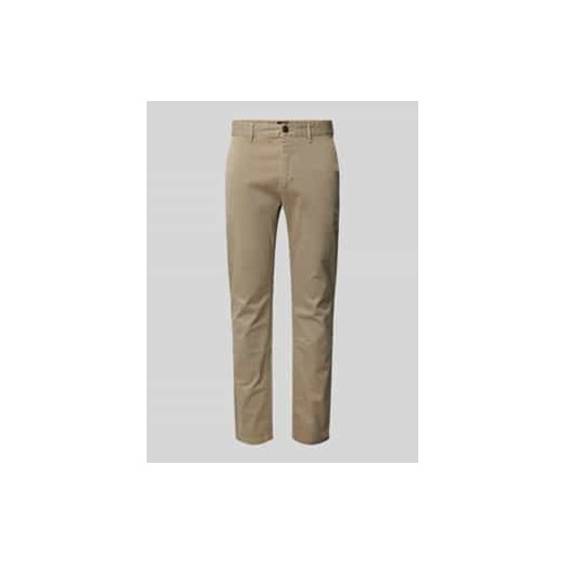 Chinosy o kroju slim fit ze szlufkami na pasek ze sklepu Peek&Cloppenburg  w kategorii Spodnie męskie - zdjęcie 177844581