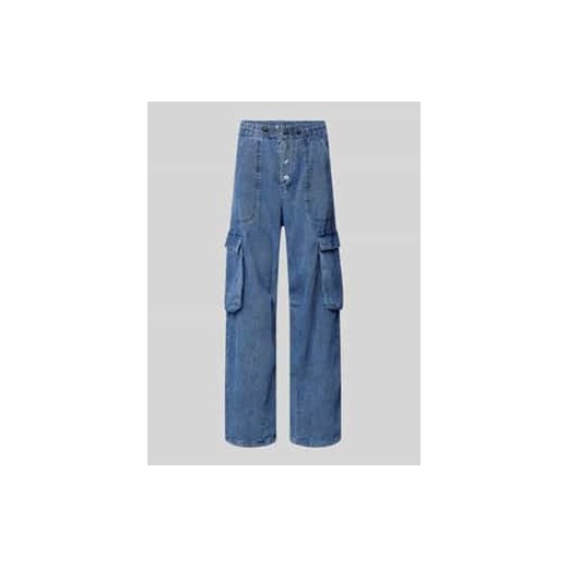 Jeansy o luźnym kroju z kieszeniami cargo ze sklepu Peek&Cloppenburg  w kategorii Jeansy damskie - zdjęcie 177844663