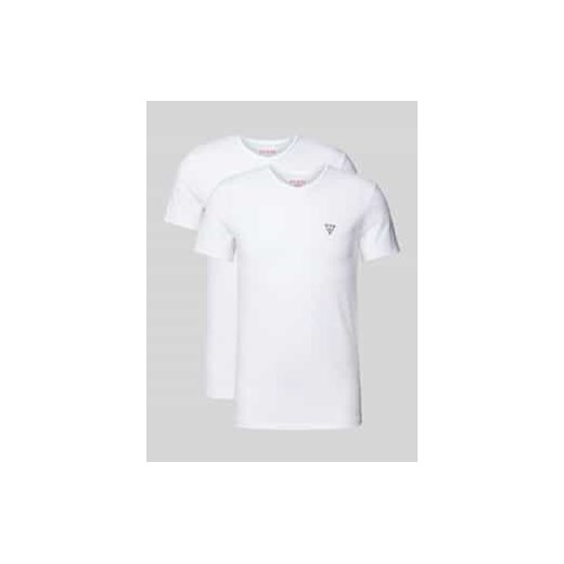 T-shirt z dekoltem w serek w zestawie 2 szt. model ‘CALEB HERO’ ze sklepu Peek&Cloppenburg  w kategorii Podkoszulki męskie - zdjęcie 177844904