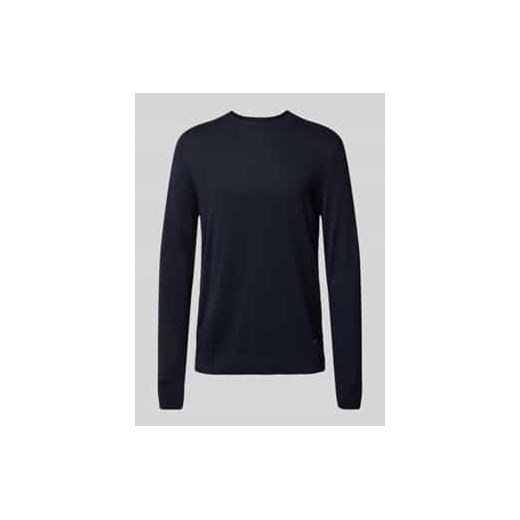 Sweter z dzianiny z okrągłym dekoltem model ‘Sergor’ ze sklepu Peek&Cloppenburg  w kategorii Swetry męskie - zdjęcie 177844954