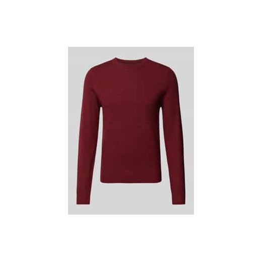 Sweter z dzianiny z okrągłym dekoltem ze sklepu Peek&Cloppenburg  w kategorii Swetry męskie - zdjęcie 177844984
