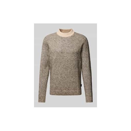 Sweter z dzianiny z detalem z logo model ‘COSPACE’ ze sklepu Peek&Cloppenburg  w kategorii Swetry męskie - zdjęcie 177845063