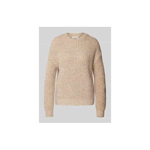 Sweter z dzianiny z okrągłym dekoltem ze sklepu Peek&Cloppenburg  w kategorii Swetry damskie - zdjęcie 177845064