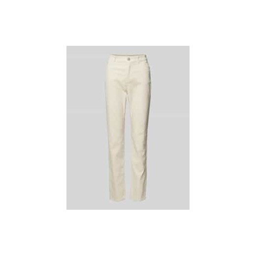 Spodnie sztruksowe o kroju slim fit z bawełną ze sklepu Peek&Cloppenburg  w kategorii Spodnie damskie - zdjęcie 177845102