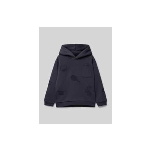 Bluza z kapturem z wyhaftowanymi logo ze sklepu Peek&Cloppenburg  w kategorii Bluzy chłopięce - zdjęcie 177845122