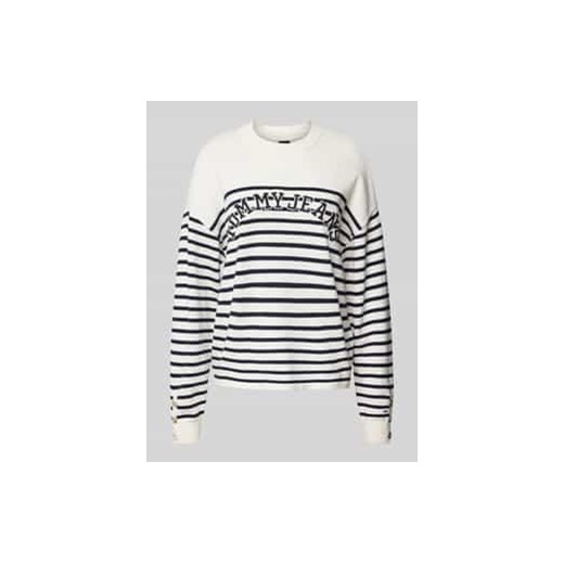 Sweter z dzianiny z czystej bawełny ze sklepu Peek&Cloppenburg  w kategorii Swetry damskie - zdjęcie 177845263