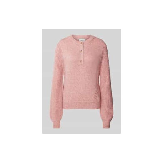 Sweter z dzianiny z okrągłym dekoltem ze sklepu Peek&Cloppenburg  w kategorii Swetry damskie - zdjęcie 177845330