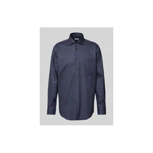 Koszula biznesowa o kroju regular fit z kołnierzykiem typu kent ze sklepu Peek&Cloppenburg  w kategorii Koszule męskie - zdjęcie 177845351