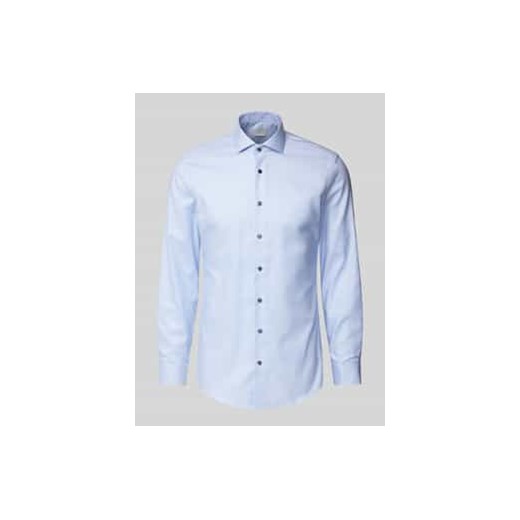 Koszula biznesowa o kroju slim fit z kołnierzykiem new kent ze sklepu Peek&Cloppenburg  w kategorii Koszule męskie - zdjęcie 177845440