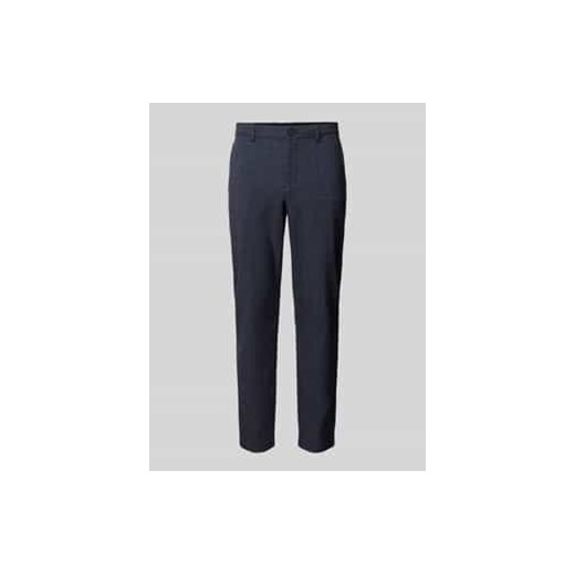 Spodnie materiałowe o kroju slim fit ze szlufkami na pasek model ‘ROBERT’ ze sklepu Peek&Cloppenburg  w kategorii Spodnie męskie - zdjęcie 177845532