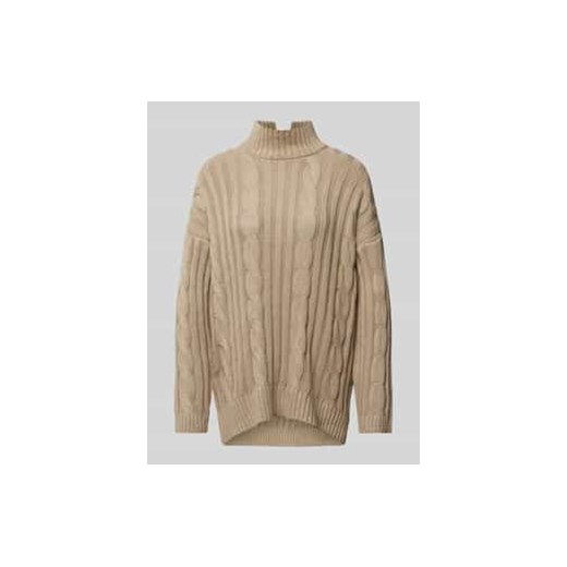 Sweter z dzianiny ze stójką z dodatkiem wełny model ‘HAYDA’ ze sklepu Peek&Cloppenburg  w kategorii Swetry damskie - zdjęcie 177845810
