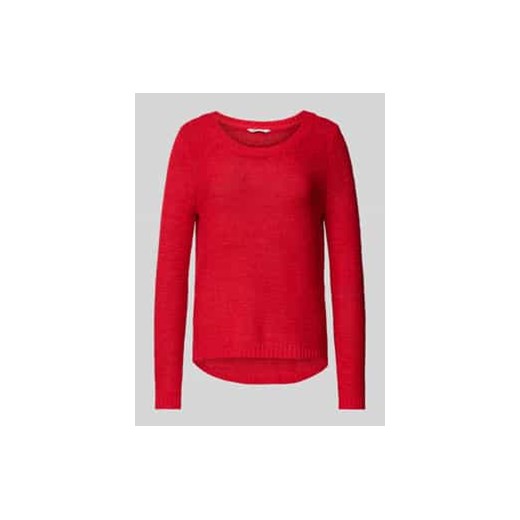 Sweter z dzianiny o kroju regular fit z prążkowanymi wykończeniami model ‘GEENA’ ze sklepu Peek&Cloppenburg  w kategorii Swetry damskie - zdjęcie 177846024