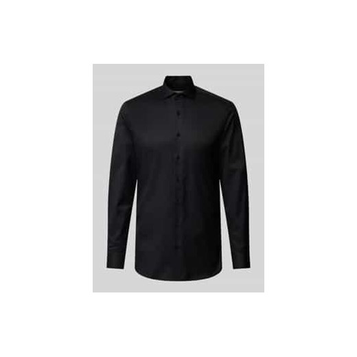 Koszula biznesowa o kroju slim fit z diagonalu ze sklepu Peek&Cloppenburg  w kategorii Koszule męskie - zdjęcie 177846631