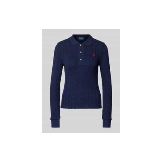 Koszulka polo o kroju Regular Fit z czystej bawełny ze sklepu Peek&Cloppenburg  w kategorii Swetry damskie - zdjęcie 177846642
