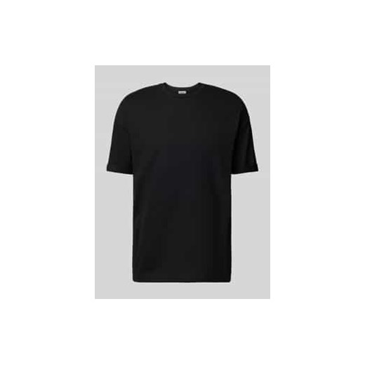 T-shirt z prążkowanym,okrągłym dekoltem model ‘THILO’ ze sklepu Peek&Cloppenburg  w kategorii T-shirty męskie - zdjęcie 177847414
