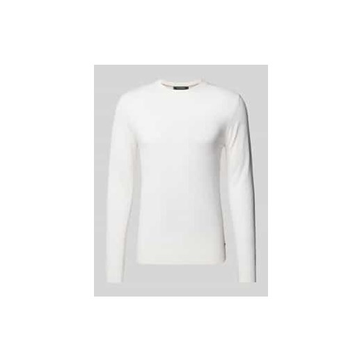 Sweter z dzianiny z okrągłym dekoltem ze sklepu Peek&Cloppenburg  w kategorii Swetry męskie - zdjęcie 177847493