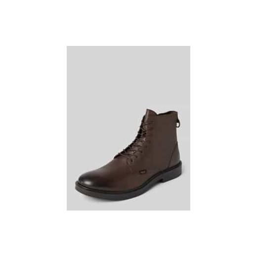 Buty ze skóry z zamkiem błyskawicznym model ‘MILES’ ze sklepu Peek&Cloppenburg  w kategorii Buty zimowe męskie - zdjęcie 177847600