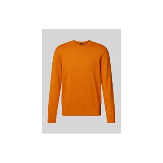 Sweter z dzianiny z detalem z logo model ‘Kanovano’ ze sklepu Peek&Cloppenburg  w kategorii Swetry męskie - zdjęcie 177847642