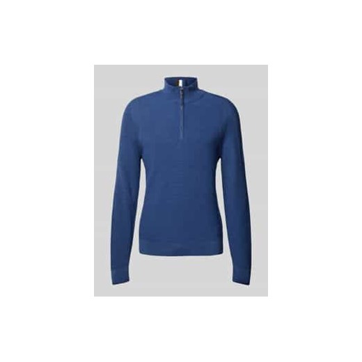 Sweter z dzianiny ze stójką model ‘Steffen’ ze sklepu Peek&Cloppenburg  w kategorii Swetry męskie - zdjęcie 177847660