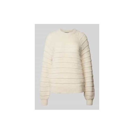 Sweter z dzianiny o kroju regular fit z fakturowanym wzorem model ‘JAYDA’ ze sklepu Peek&Cloppenburg  w kategorii Swetry damskie - zdjęcie 177847792