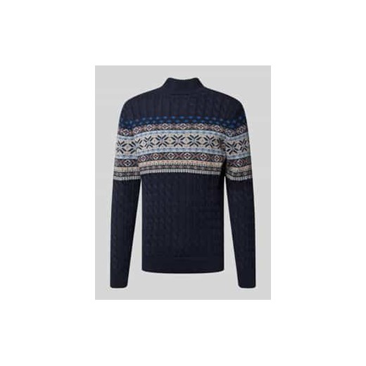 Sweter z dzianiny z golfem ze sklepu Peek&Cloppenburg  w kategorii Swetry męskie - zdjęcie 177848160