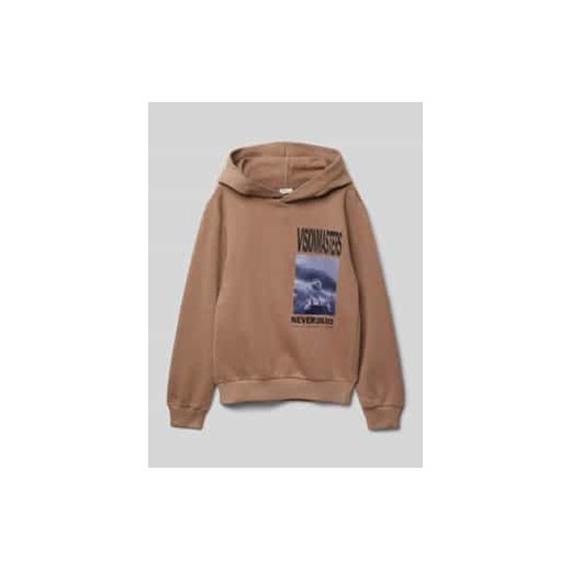 Bluza o kroju regular fit z mieszanki bawełny z kapturem i foto printem ze sklepu Peek&Cloppenburg  w kategorii Bluzy chłopięce - zdjęcie 177848234