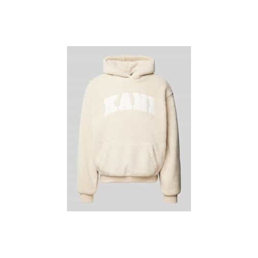 Bluza z kapturem i naszywkami z logo ze sklepu Peek&Cloppenburg  w kategorii Bluzy męskie - zdjęcie 177848270