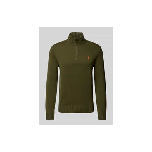 Sweter z dzianiny z kołnierzem ze sklepu Peek&Cloppenburg  w kategorii Swetry męskie - zdjęcie 177848344