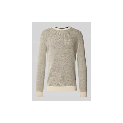 Sweter z dzianiny o kroju regular fit z oddychającej,miękkiej bawełny ze sklepu Peek&Cloppenburg  w kategorii Swetry męskie - zdjęcie 177848753