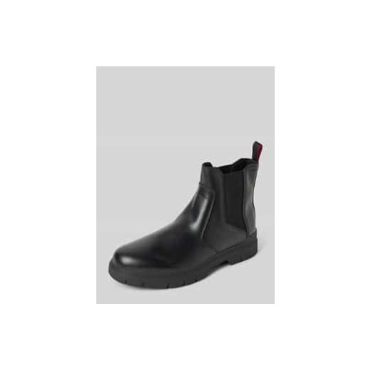 Buty chelsea ze skóry z pętelką model ‘Ryan’ ze sklepu Peek&Cloppenburg  w kategorii Buty zimowe męskie - zdjęcie 177848761