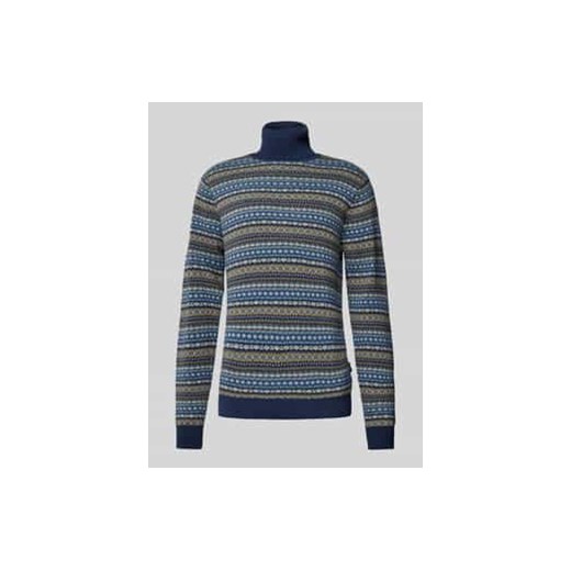 Sweter z dzianiny z golfem ze sklepu Peek&Cloppenburg  w kategorii Swetry męskie - zdjęcie 177848811