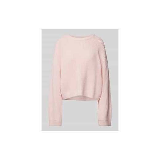 Sweter z dzianiny o kroju oversized z prążkowanymi wykończeniami ze sklepu Peek&Cloppenburg  w kategorii Swetry damskie - zdjęcie 177848954