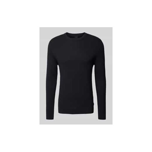 Sweter z dzianiny z okrągłym dekoltem model ‘PHIL’ ze sklepu Peek&Cloppenburg  w kategorii Swetry męskie - zdjęcie 177849013