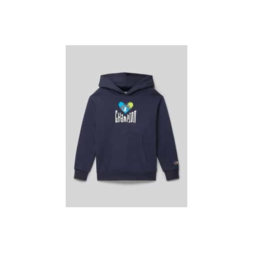 Bluza z kapturem z nadrukiem z logo ze sklepu Peek&Cloppenburg  w kategorii Bluzy chłopięce - zdjęcie 177849064
