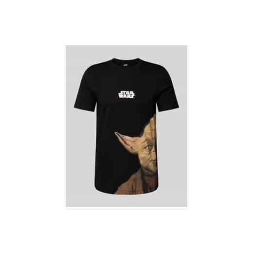 T-shirt o kroju regular fit z bawełny z nadrukiem Starwars® ze sklepu Peek&Cloppenburg  w kategorii T-shirty męskie - zdjęcie 177849081