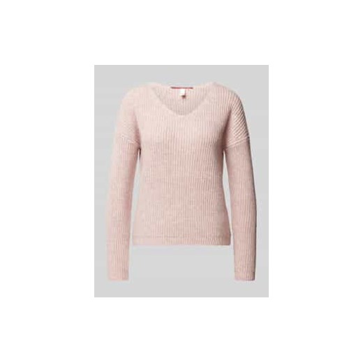 Sweter z dzianiny z dekoltem w serek ze sklepu Peek&Cloppenburg  w kategorii Swetry damskie - zdjęcie 177849152