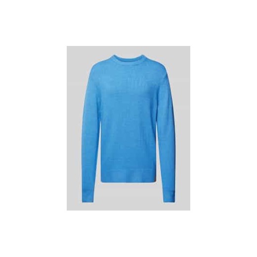 Sweter z dzianiny o kroju regular fit z okrągłym dekoltem ze sklepu Peek&Cloppenburg  w kategorii Swetry męskie - zdjęcie 177849200