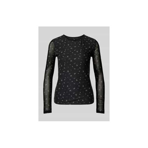 Bluzka o kroju regular fit z półprzezroczystymi rękawami model ‘ERICA’ ze sklepu Peek&Cloppenburg  w kategorii Bluzki damskie - zdjęcie 177849282