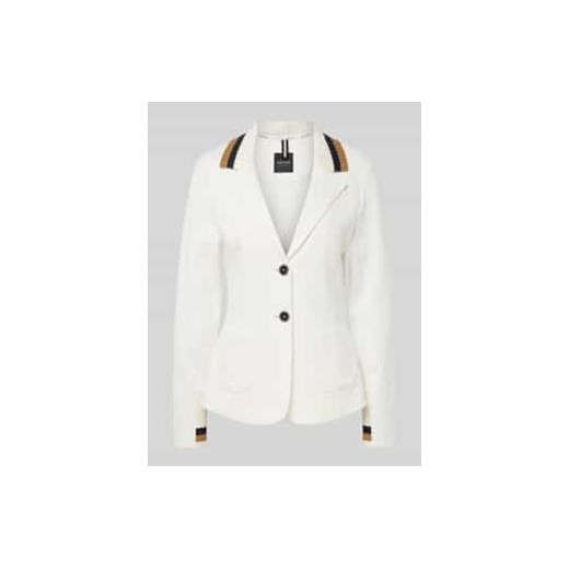 Żakiet o kroju slim fit z paskami w kontrastowym kolorze ze sklepu Peek&Cloppenburg  w kategorii Marynarki damskie - zdjęcie 177849471
