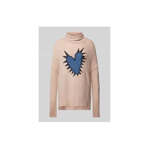 Sweter z dzianiny o kroju oversized z golfem model ‘ALMA’ ze sklepu Peek&Cloppenburg  w kategorii Swetry damskie - zdjęcie 177849751