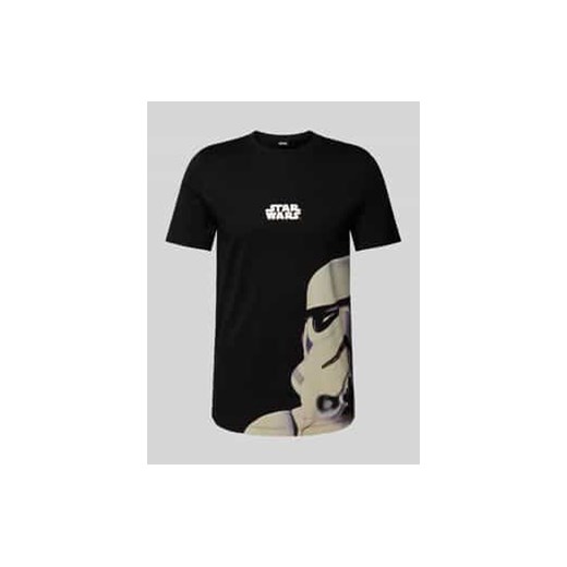 T-shirt o kroju regular fit z bawełny z nadrukiem Starwars® ze sklepu Peek&Cloppenburg  w kategorii T-shirty męskie - zdjęcie 177849772