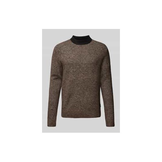 Sweter z dzianiny z detalem z logo model ‘COSPACE’ ze sklepu Peek&Cloppenburg  w kategorii Swetry męskie - zdjęcie 177849904