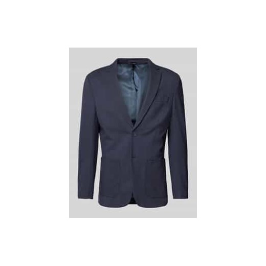 Marynarka o kroju slim fit z kołnierzem z połami model ‘DELON’ ze sklepu Peek&Cloppenburg  w kategorii Marynarki męskie - zdjęcie 177850001