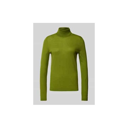 Sweter z dzianiny z prążkowanymi wykończeniami ze sklepu Peek&Cloppenburg  w kategorii Swetry damskie - zdjęcie 177850144