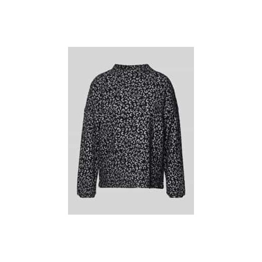 Sweter z dzianiny z prążkowanymi wykończeniami ze sklepu Peek&Cloppenburg  w kategorii Swetry damskie - zdjęcie 177850183