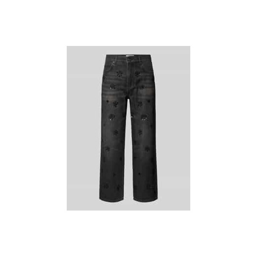 Jeansy z ozdobnymi kamieniami ze sklepu Peek&Cloppenburg  w kategorii Jeansy damskie - zdjęcie 177850200