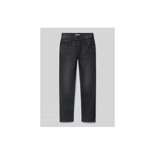 Jeansy o kroju regular fit z prostą nogawką z mieszanki bawełny model ‘PETE’ ze sklepu Peek&Cloppenburg  w kategorii Spodnie chłopięce - zdjęcie 177850222