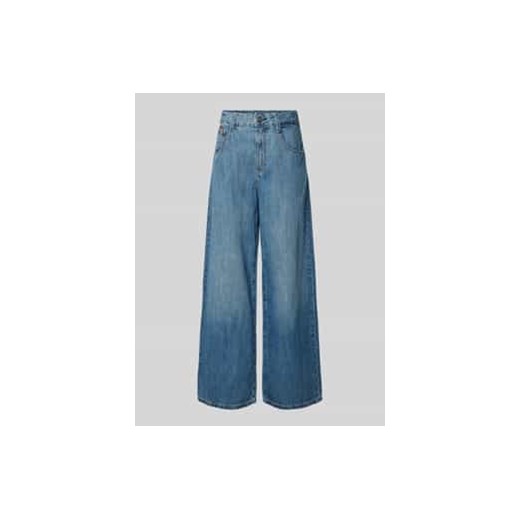Jeansy o luźnym kroju z wysokim stanem i 5 kieszeniami ze sklepu Peek&Cloppenburg  w kategorii Jeansy damskie - zdjęcie 177850631