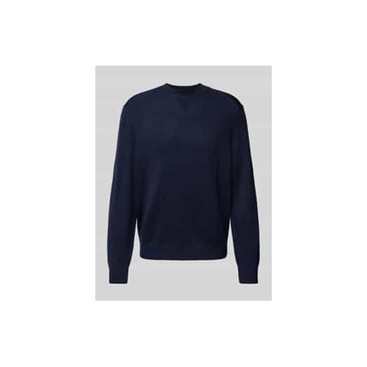 Sweter z dzianiny z prążkowanymi wykończeniami ze sklepu Peek&Cloppenburg  w kategorii Swetry męskie - zdjęcie 177850751